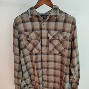 Todd Snyder men's flannel shirt grey pattern